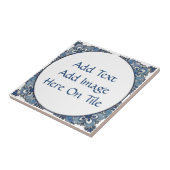 Blauw Nederlands uiterlijk, tekst bewerken, afbeel Tegeltje (Zijkant)