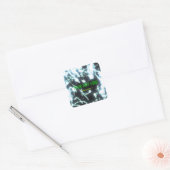blauw neon glow stick feest sticker label (Envelop)