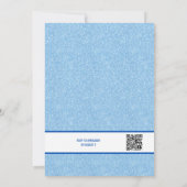 Blauw nep glinsterend BACH vrijgezellenfeest Kaart (Achterkant)