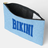 Blauw nep glitters + Navy BIKINI Etui (Open)
