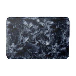 blauw nepbont badmat