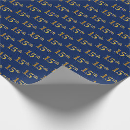 Blauw, Nepgoud 15e (Vijftiende) Gebeurtenis Cadeaupapier