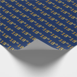 Blauw, Nepgoud 18e (Achttiende) Gebeurtenis Cadeaupapier