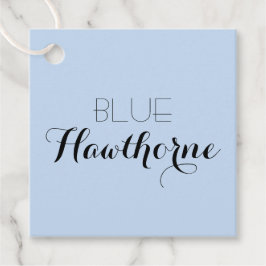 Blauw Neutrale Zakelijke Naam Hangtag Bedankjes Labels