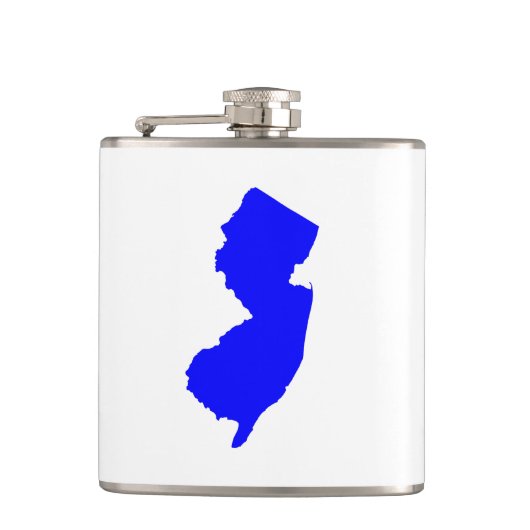 Blauw New Jersey Heupfles (Voorkant)