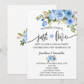 Blauw Niets ingewikkelds Gewoon Verliefd Vluchten  Save The Date (Voorkant / Achterkant)