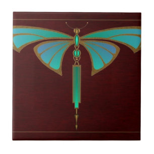 Blauw Nieuw Kunstdierenontwerp Tegeltje