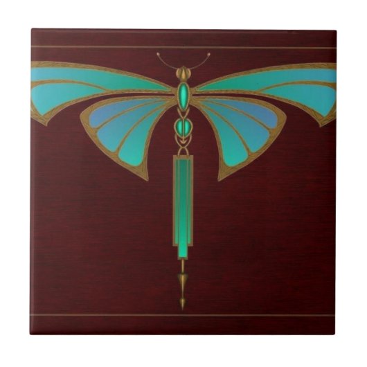 Blauw  Nieuw Kunstdierenontwerp Tegeltje (Voorkant)