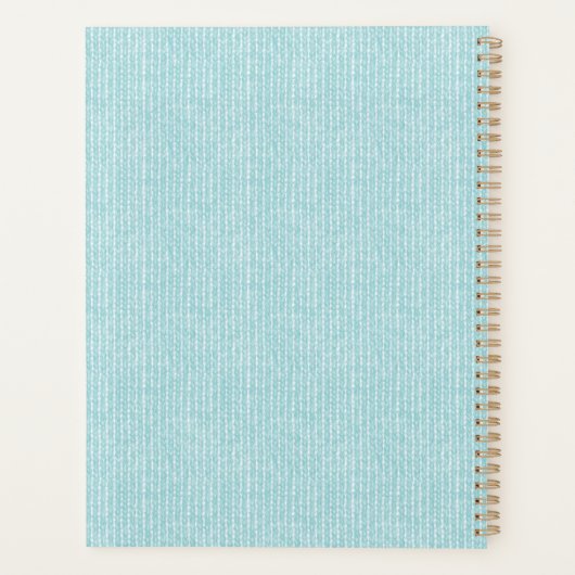  blauw nit geïnspireerd planner (Achterkant)