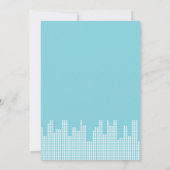 Blauw niveau onvergrendelde gamer Boy Birthday Inv Kaart (Achterkant)