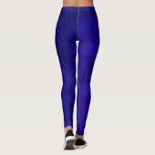 Blauw noodlederen Leggings (Achterkant)