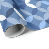 Blauw Noordse stijl hygge ontwerp cool Cadeaupapier (Rol Hoek)