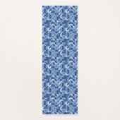 Blauw Noordse stijl hygge ontwerp cool Yogamat (Voorkant)