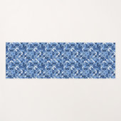 Blauw Noordse stijl hygge ontwerp cool Yogamat (Voorkant (horizontaal))