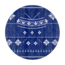Blauw Noors Breiwerk, Snijplank