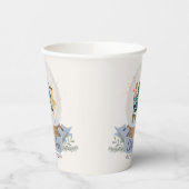 Blauw Notenkraker Kerstmis Verjaardagsfeestje Serv Papieren Bekers (Links)