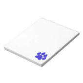 Blauw Notitieblok afdrukken (Linkerzijde)