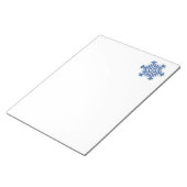 Blauw Notitieblok Snowflake (Schuin)