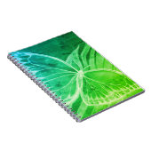 Blauw Notitieboek met groene vlinder (Rechterzijde)
