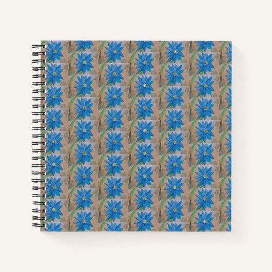 Blauw Notitieboek met ventilatorspiraal (Voorkant)