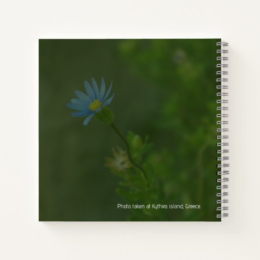 Blauw Notitieboek met ventilatorspiraal (Achterkant)