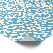 Blauw Notitieboek Poster (Hoek)