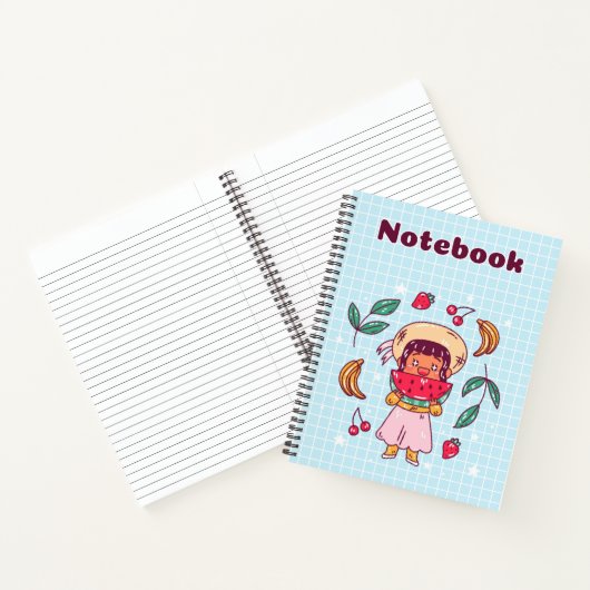 blauw 💙✨🌸notitieboek voor uw dochter notitieboek (Binnen)