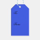 Blauw nr.2, Blauwe cadeaubijlage Cadeaulabel (Achterkant)