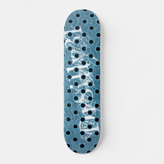 Blauw OB Persoonlijk Skateboard (Voorkant)