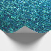 Blauw oceaan Nautical Tropical Zee Cadeaupapier (Hoek)