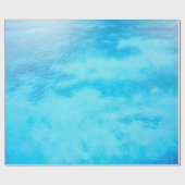 Blauw oceaan Nautical Tropical Zee Cadeaupapier (Vlak)