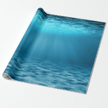 Blauw oceaan onderwater scène illustratie