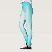 Blauw Oceaan Ontwerp Leggings (Links)