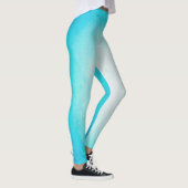 Blauw Oceaan Ontwerp Leggings (Rechts)