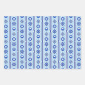 Blauw Oceaan Scheepsset van Drie Inpakpapier Vel (Voorkant 3)
