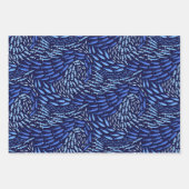 Blauw Oceaan Scheepsset van Drie Inpakpapier Vel (Voorkant)