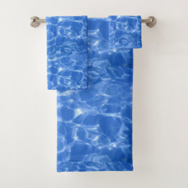 Blauw Oceaan Water Handdoeken Set