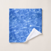Blauw Oceaan Water Handdoeken Set (Wasdoekje)