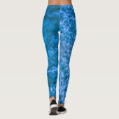 Blauw oceaanwater leggings (Achterkant)