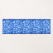 Blauw Oceaanwater Yogamat (Achterkant (horizontaal))