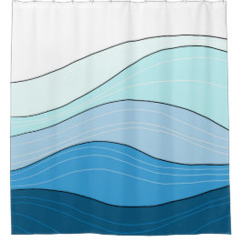 Blauw Ocean Design 226 Douchegordijn