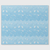 Blauw Ocean Wrapping Paper Cadeaupapier (Vlak)