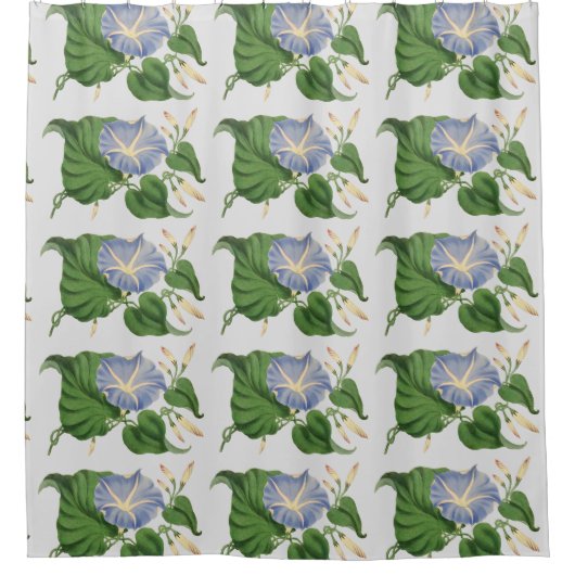 blauw ochtendgloren douchegordijn (Voorkant)