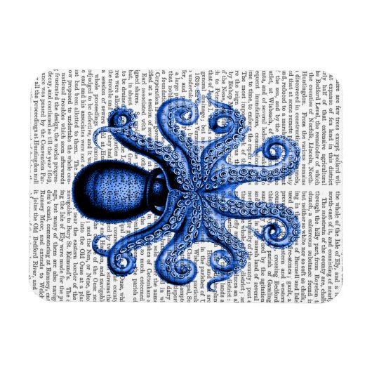  blauw octopus 1 onderzijde magneet (Horizontaal)
