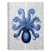 blauw octopus 1 onderzijde notitieboek (Voorkant)