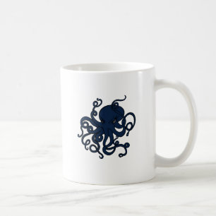 Blauw Octopus Aangepast ontwerp Koffiemok