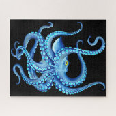 Blauw Octopus Black Legpuzzel (Horizontaal)