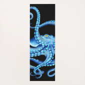 Blauw Octopus Black Yogamat (Achterkant)