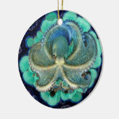 Blauw Octopus Ornament (Links)