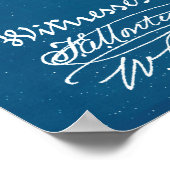 Blauw | Octrooi op saxofoon Poster (Hoek)